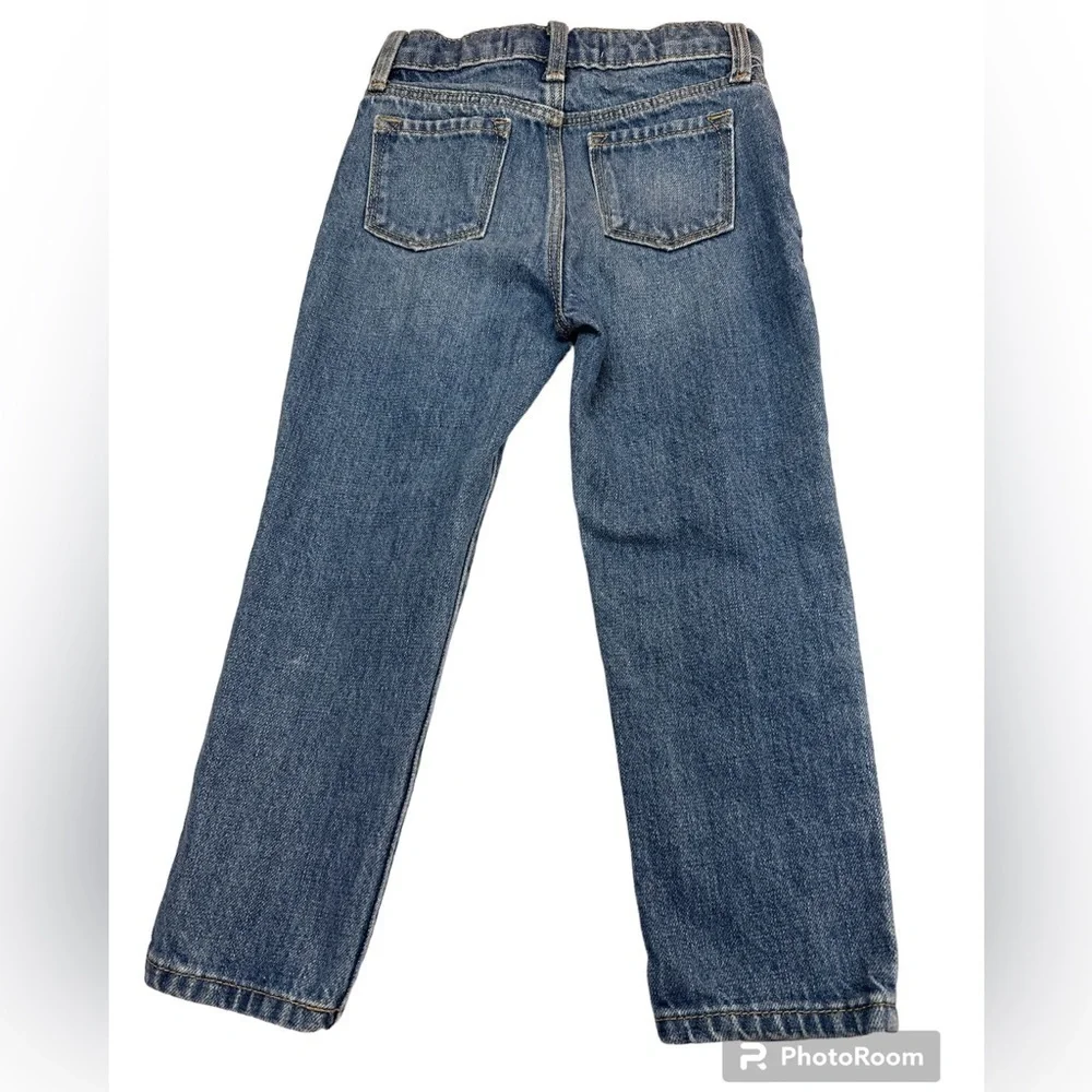 Old Navy Slouchy Straight Distressed Knees Cotton Denim Jeans 4T